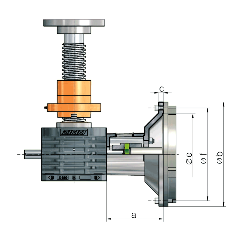 Kołnierz silnika 2,5 - 1000 kN | ZIMM