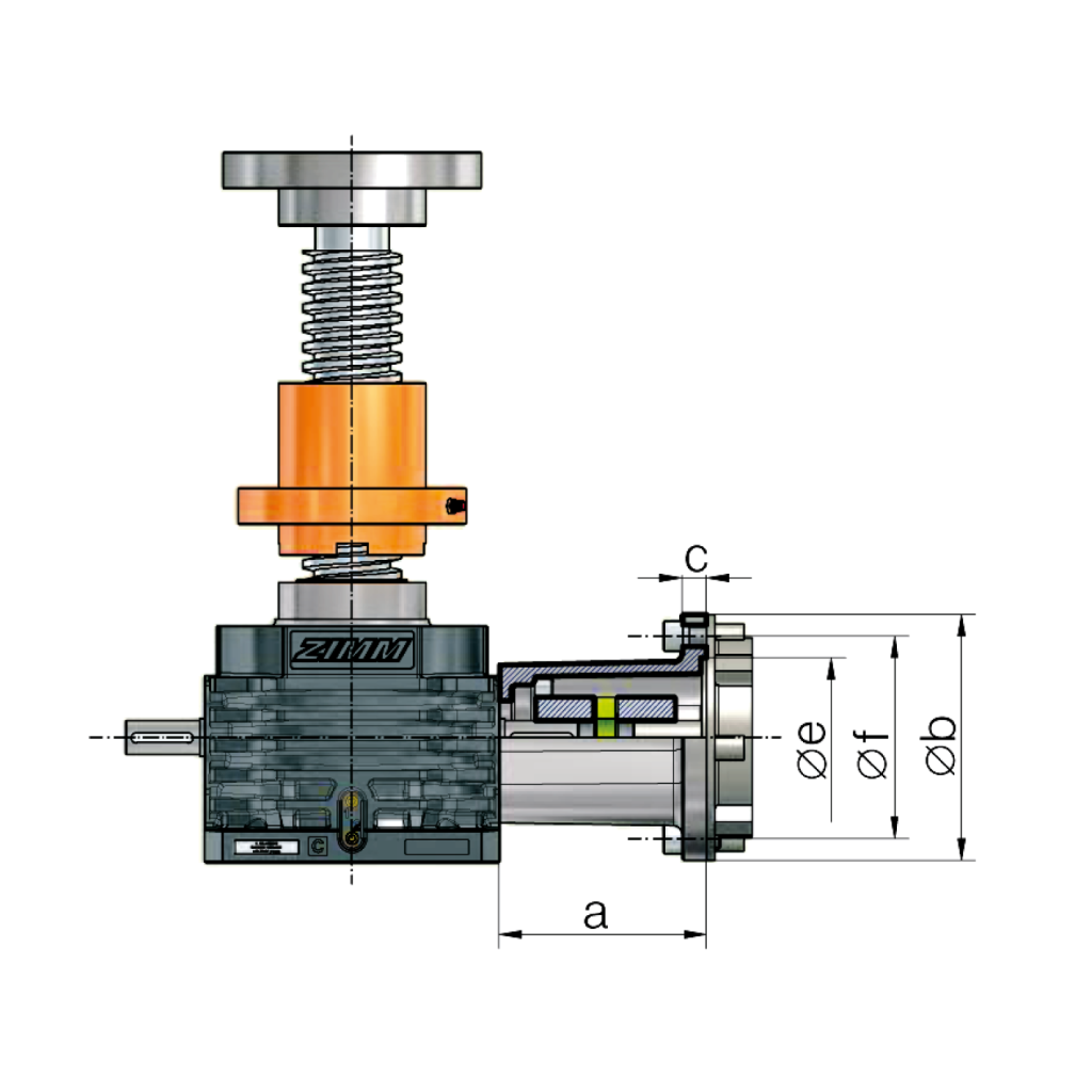 Kołnierz silnika 2,5 - 1000 kN | ZIMM
