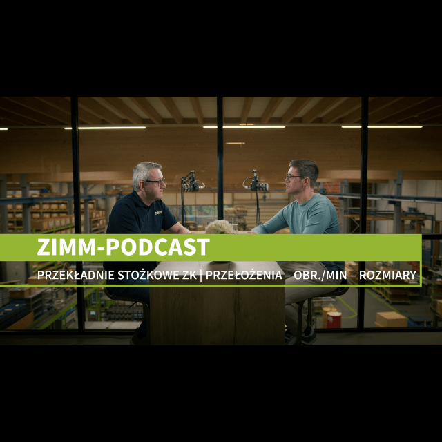 Przekładnie kątowe ZK: Przełożenia i warianty | ZIMM